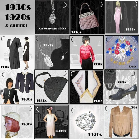 30s Vintage Black Blouse Romantic Lace & Bell Sleeve 1930s - Picture 11 of 15